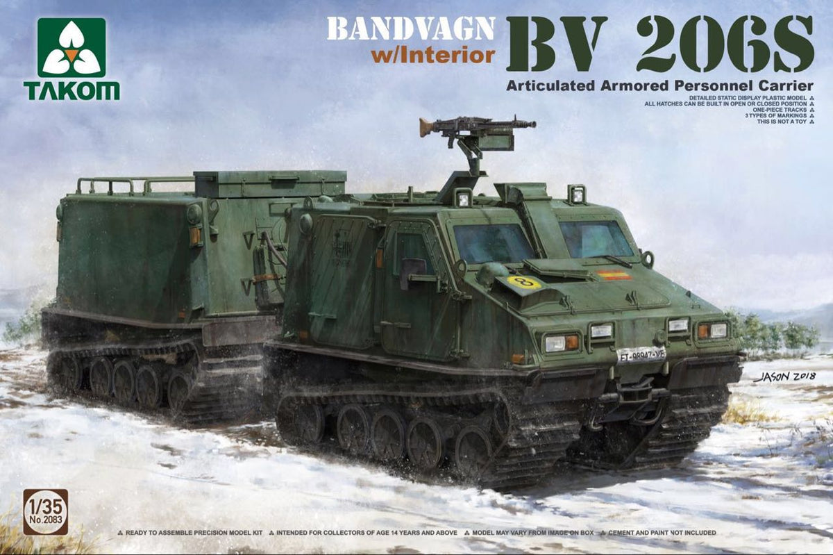 Takom 1/35 Bandvagn BV 206S Articulated Armored Personnel Carrier - Hobby Sense