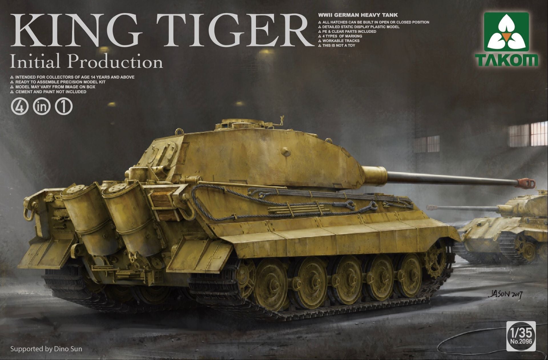 Takom 1/35 WWII German Heavy Tank King Tiger Initial Production