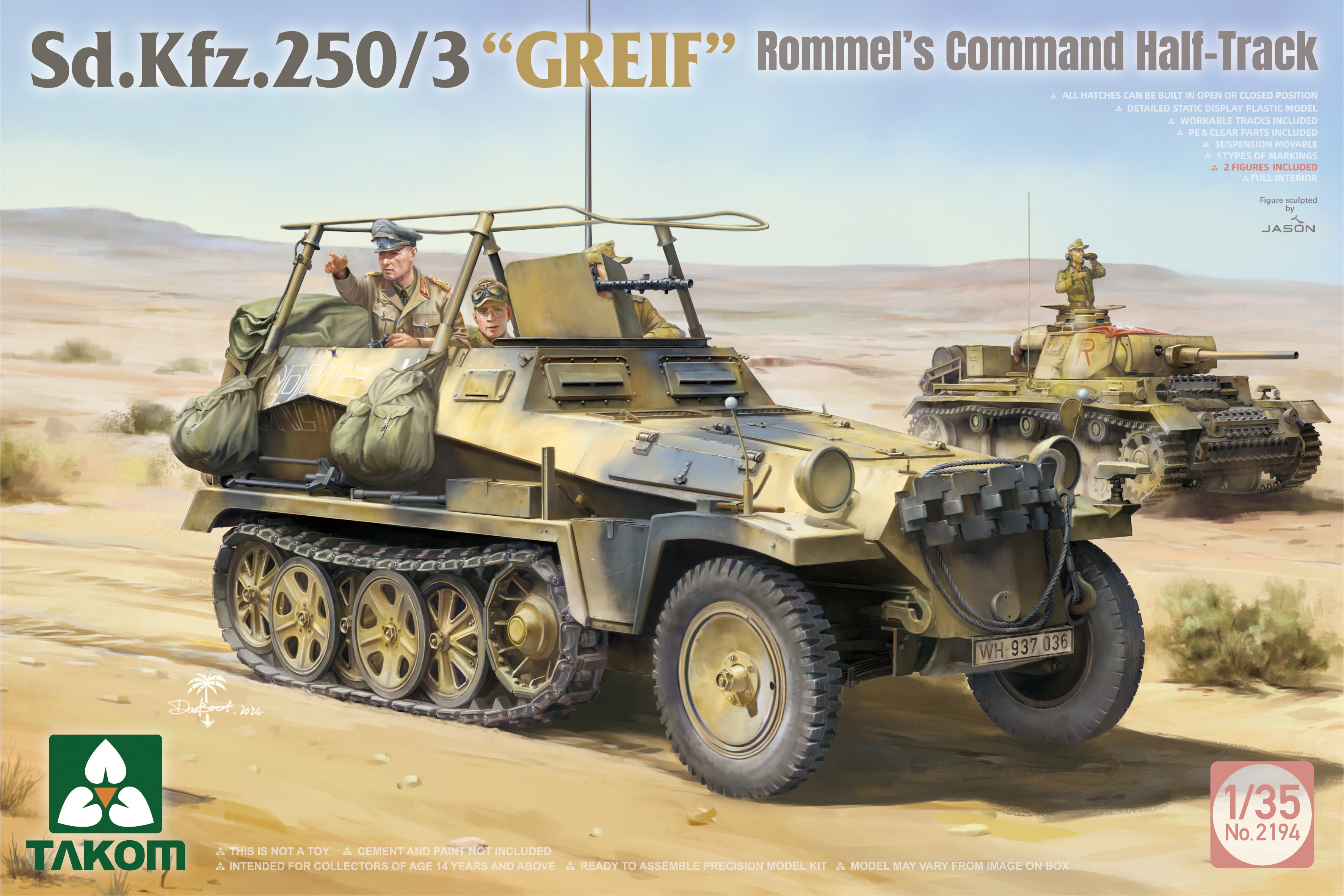 1/35 Sd.Kfz.250/3 “GREIF” Rommel’s Command Half-Track - Hobby Sense