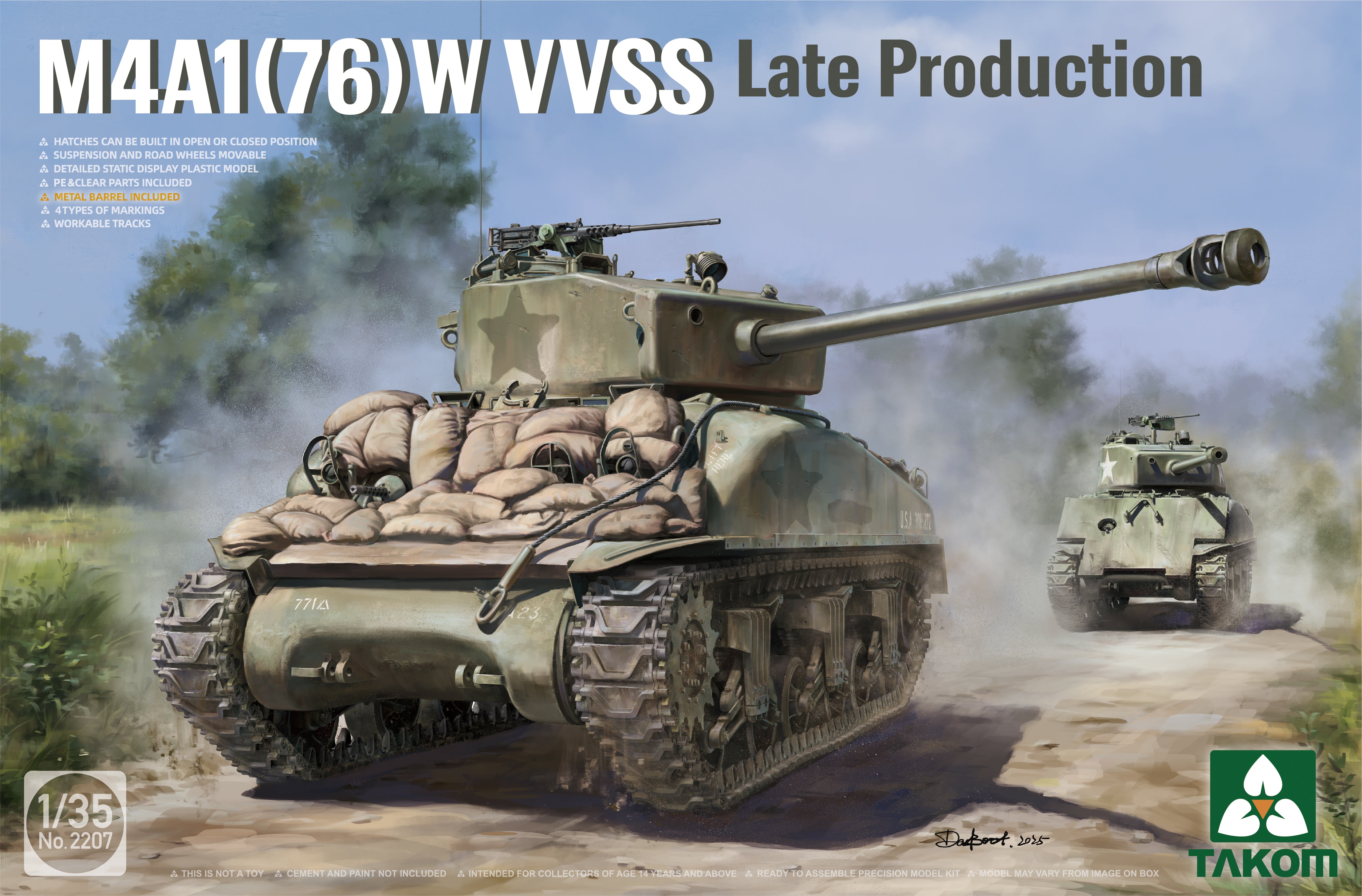 Takom 1/35 M4A1(76)W VVSS