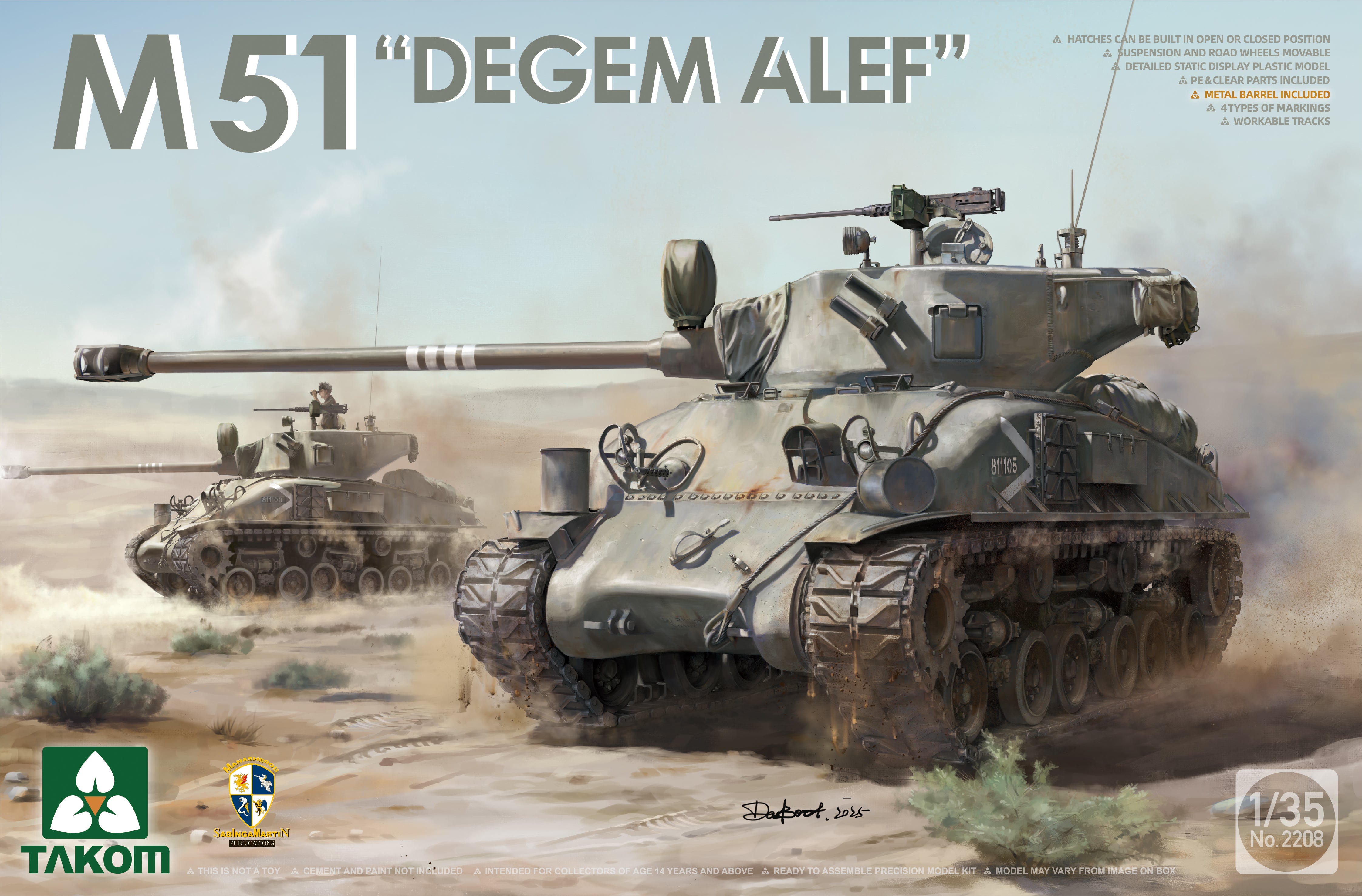 Takom 1/35 M51 Degem Alef - Hobby Sense