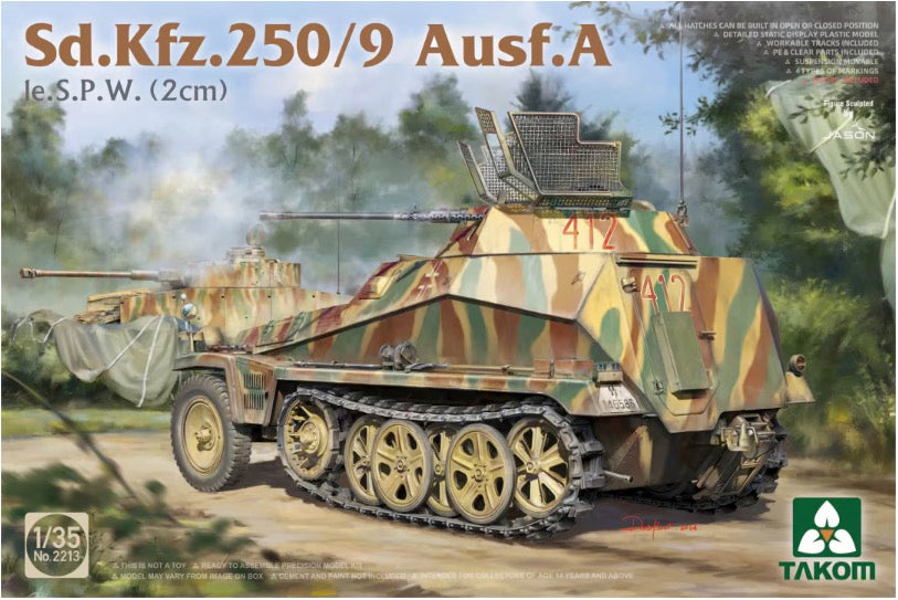 Takom 1/35 Sd.Kfz. 250/9 Ausf. A le.S.P.W. (2 cm)