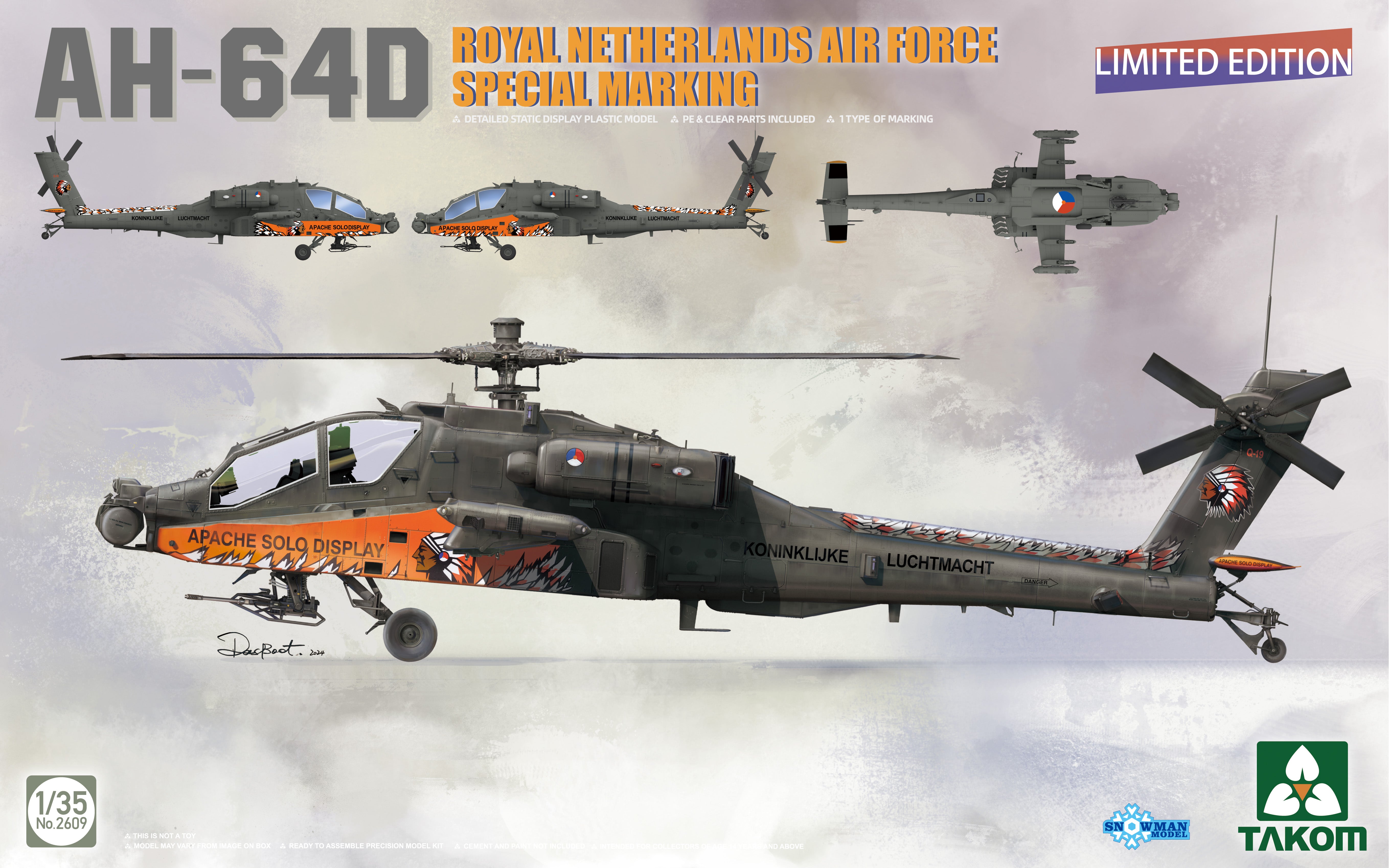 1/35 AH64D Royal Netherlands Air Force - Hobby Sense