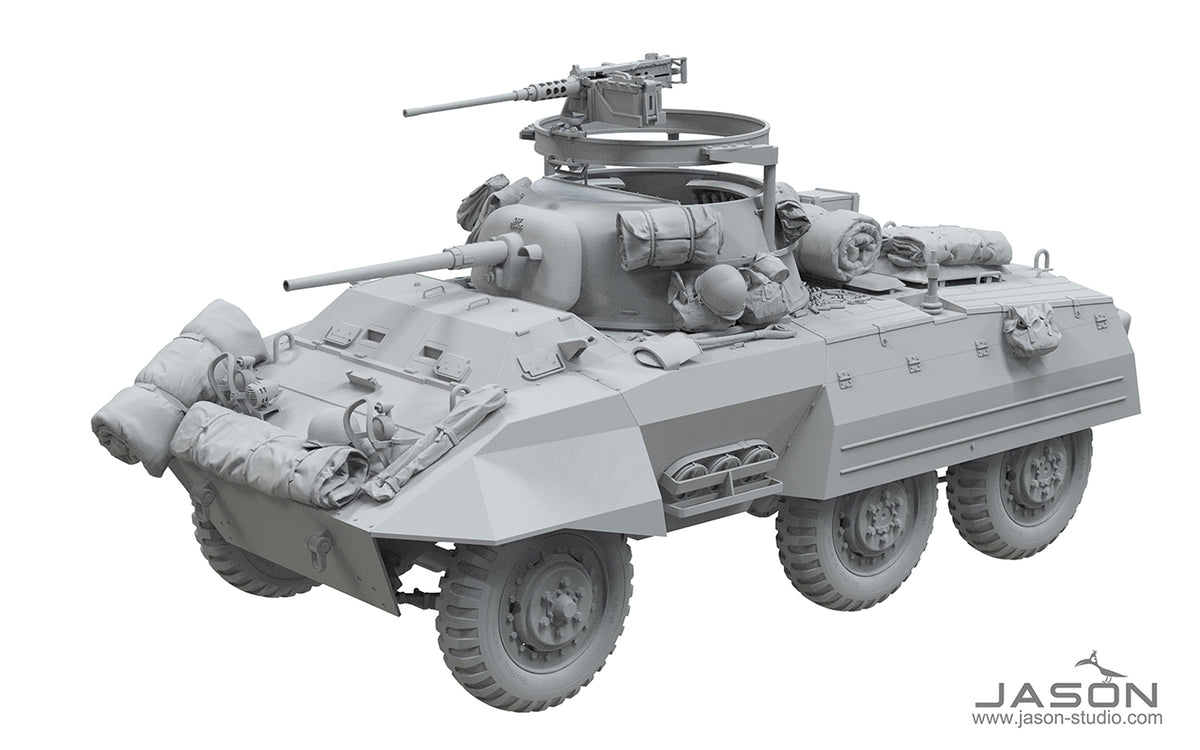 1/16 U.S. M8 Greyhound Accessory Set, RESIN+3D, Vehicle NOT Included - Hobby Sense