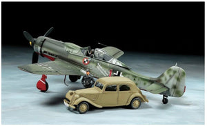 1/48 Focke Wulf Fw190 D9 JV44 & Citroen 11CV Staff Car Set - Hobby Sense