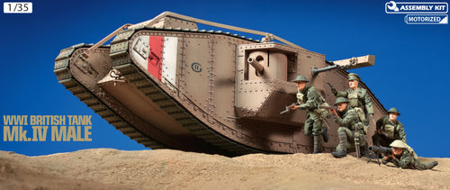 1/35 WWI British Tank Mk.IV Male (w/single motor) Export Ver. - Hobby Sense