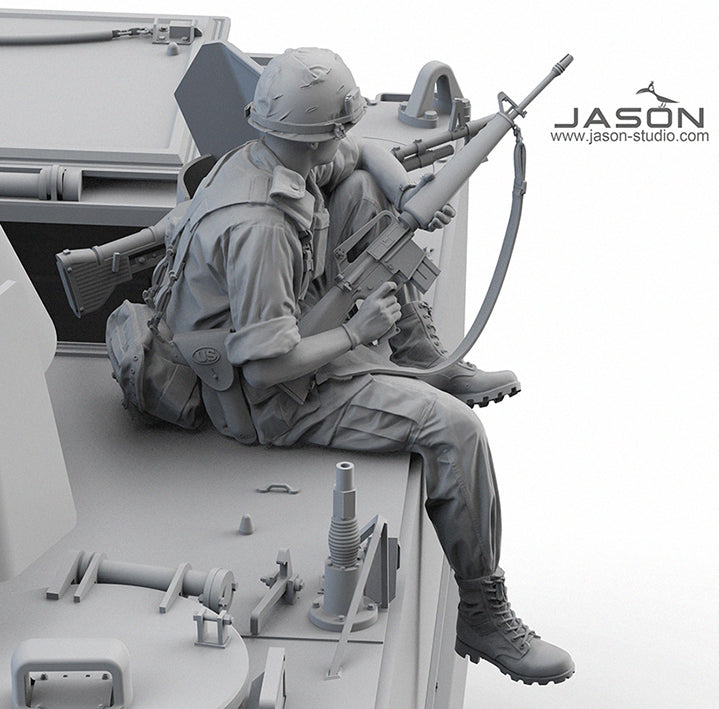 1/16 US Army Infantryman Figure, RESIN&3D - Hobby Sense
