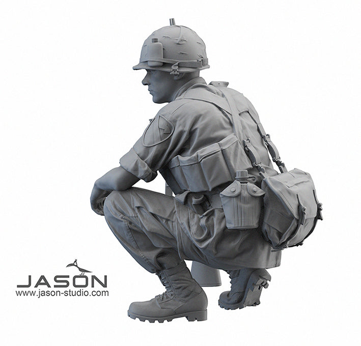 1/16 US Army Infantryman Figure, RESIN + 3D - Hobby Sense
