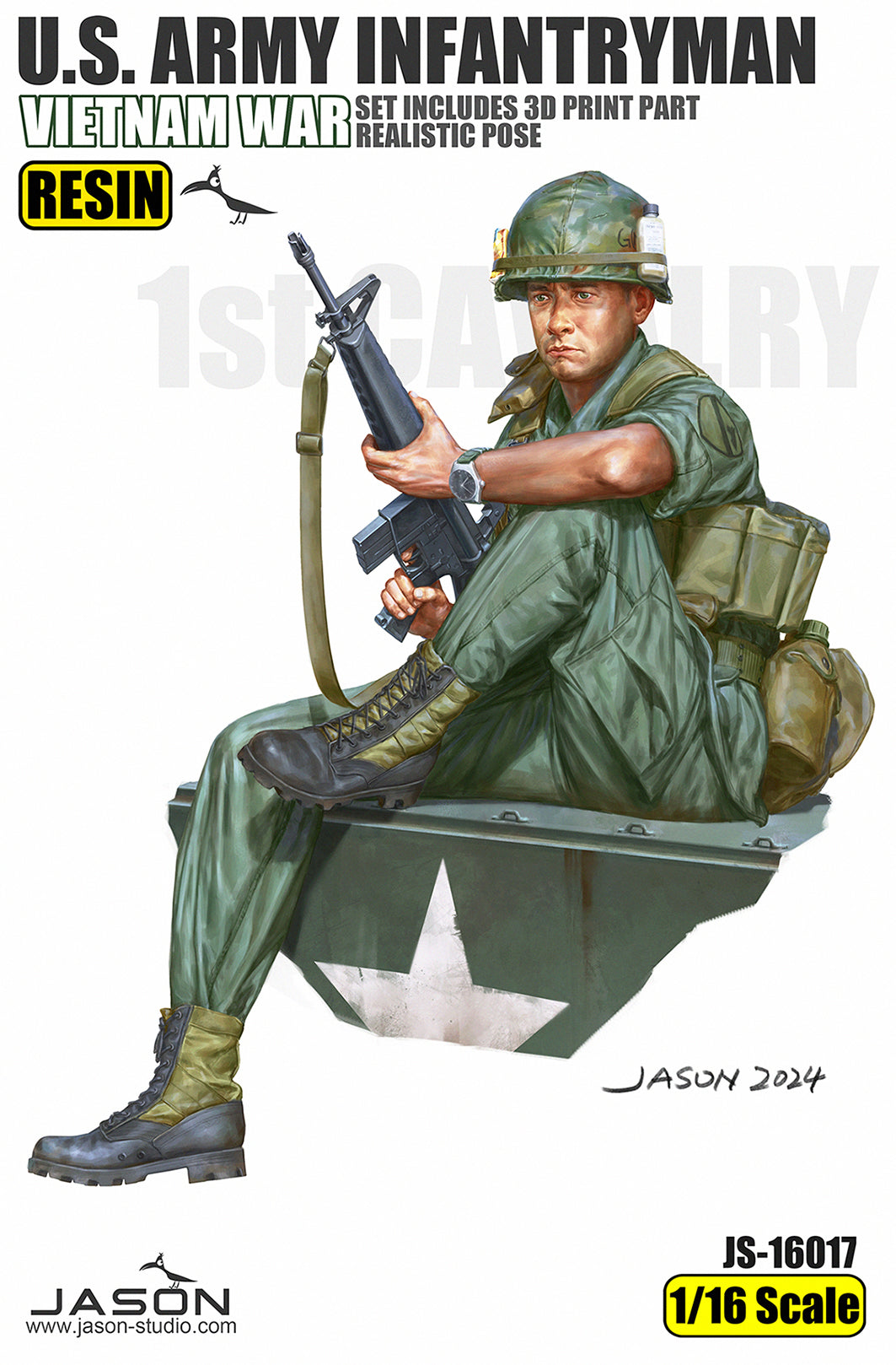 1/16 US Army Infantryman Figure, RESIN&3D - Hobby Sense
