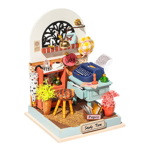 Record Mood DIY Miniature House - Hobby Sense