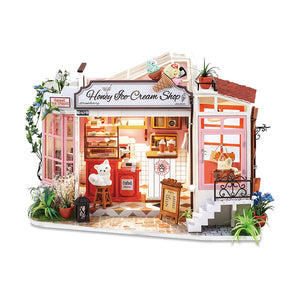 Honey Ice Cream Shop DIY Miniature House Kit - Hobby Sense