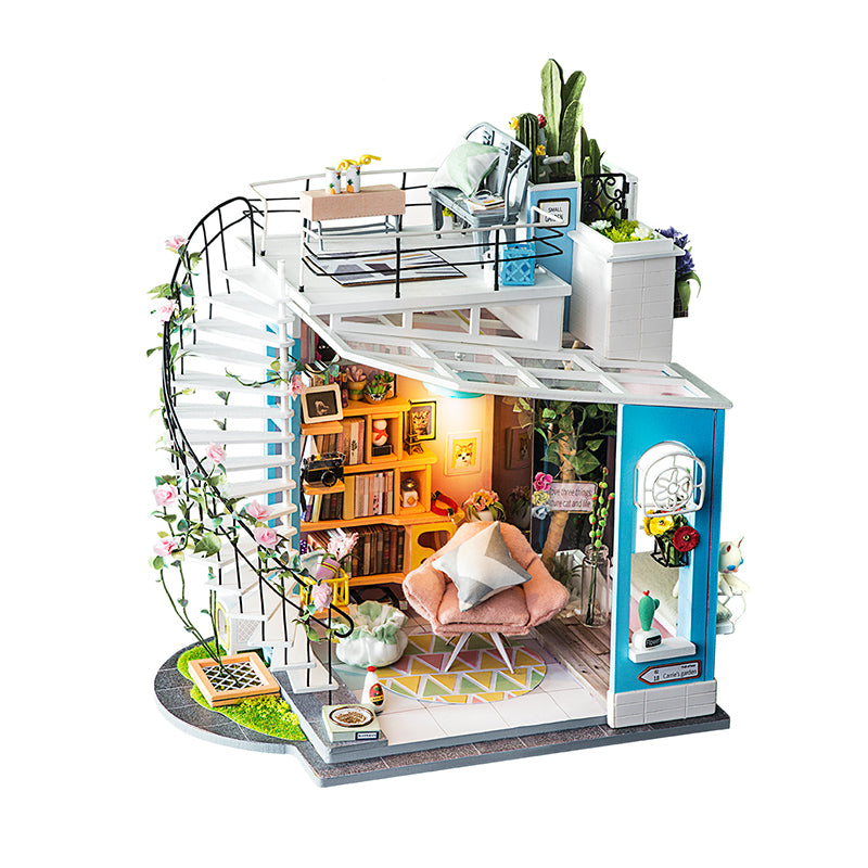 Dora's Loft DIY Miniature House Kit - Hobby Sense