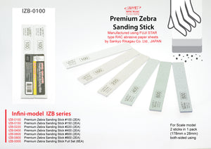Selection of Infini Premium Zebra Sanding Sticks - Hobby Sense