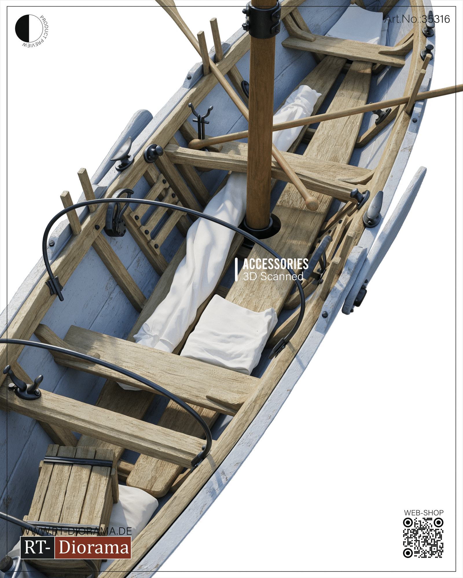 RT Diorama 1/35 Sail Skiff - Hobby Sense