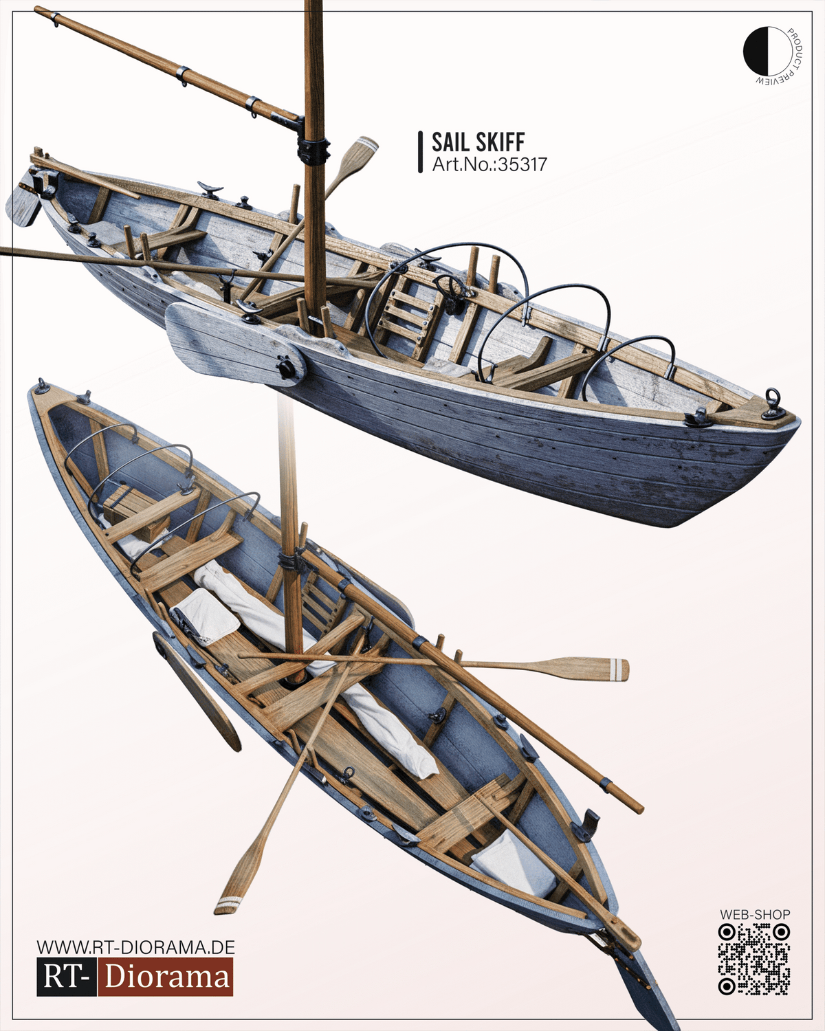 RT Diorama 1/35 Sail Skiff - Hobby Sense