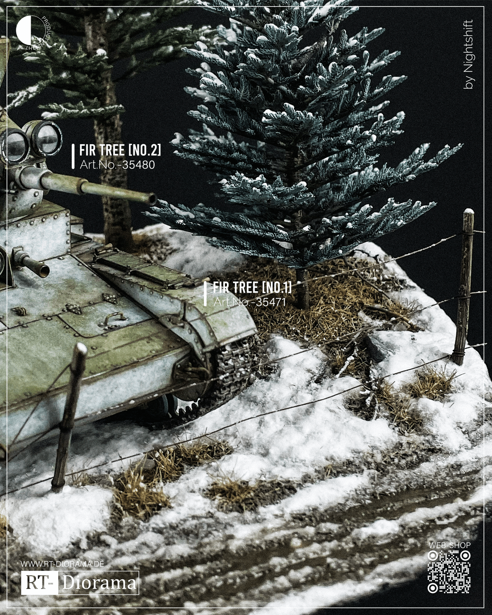 RT Diorama 1/35 Fir Tree (type 2) - Hobby Sense