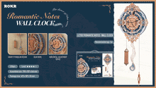 Romantic Notes Wall Clock - Hobby Sense