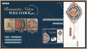 Romantic Notes Wall Clock - Hobby Sense