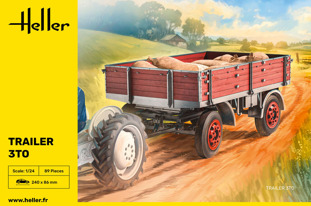 Heller 1/24 Trailer 3to - Hobby Sense
