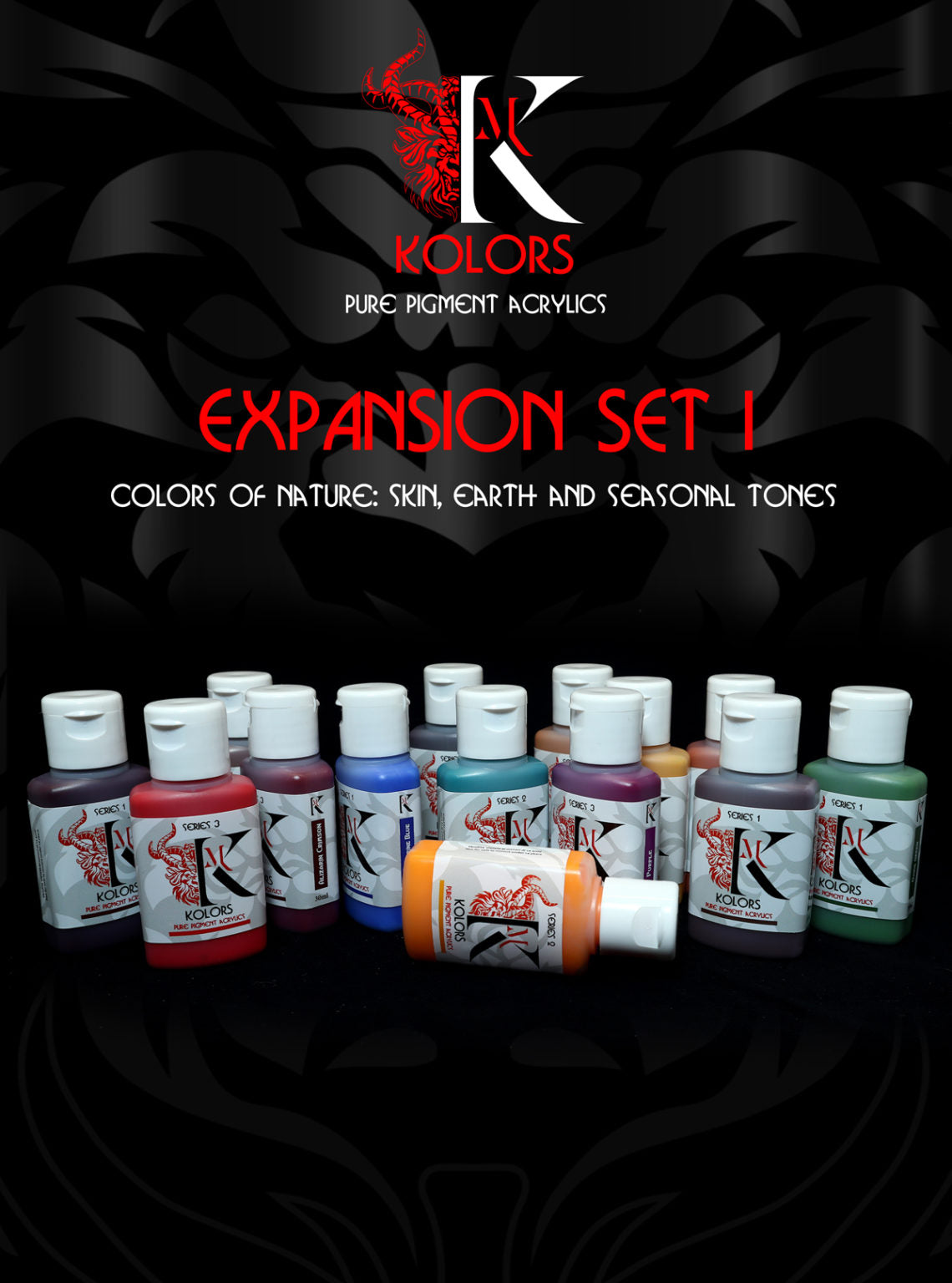 Kimera Kolors Pure Pigments Expansion Set, Colors of Nature: skin, earth and seasonal tones - Hobby Sense