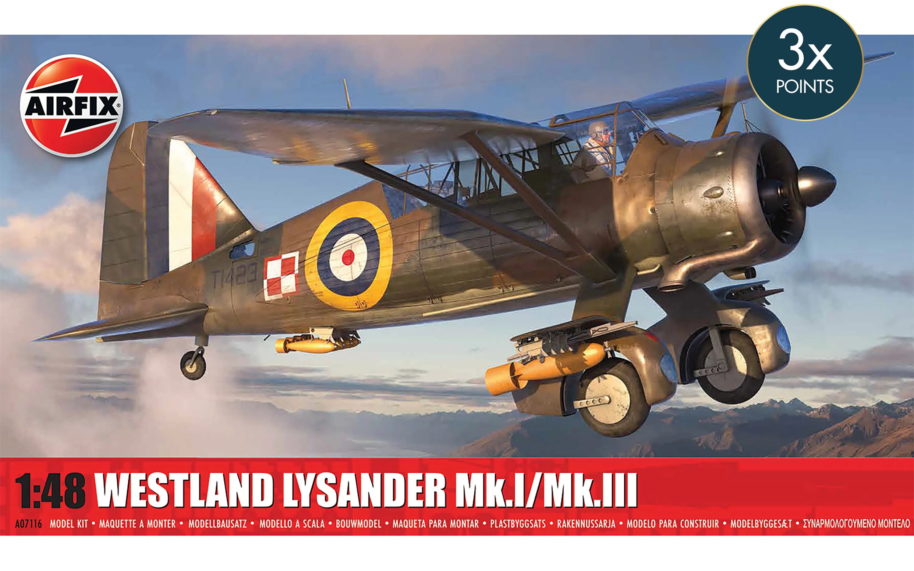 Airfix 1/48 Westland Lysander Mk.I/Mk.III