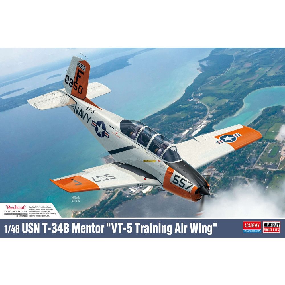 1/48 USN T34B Mentor VT5 Training Air Wing - Hobby Sense