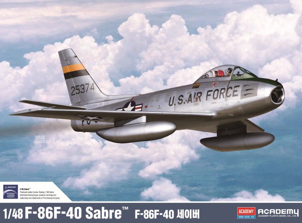 Academy 1/48 F86F-40 Sabre - Hobby Sense