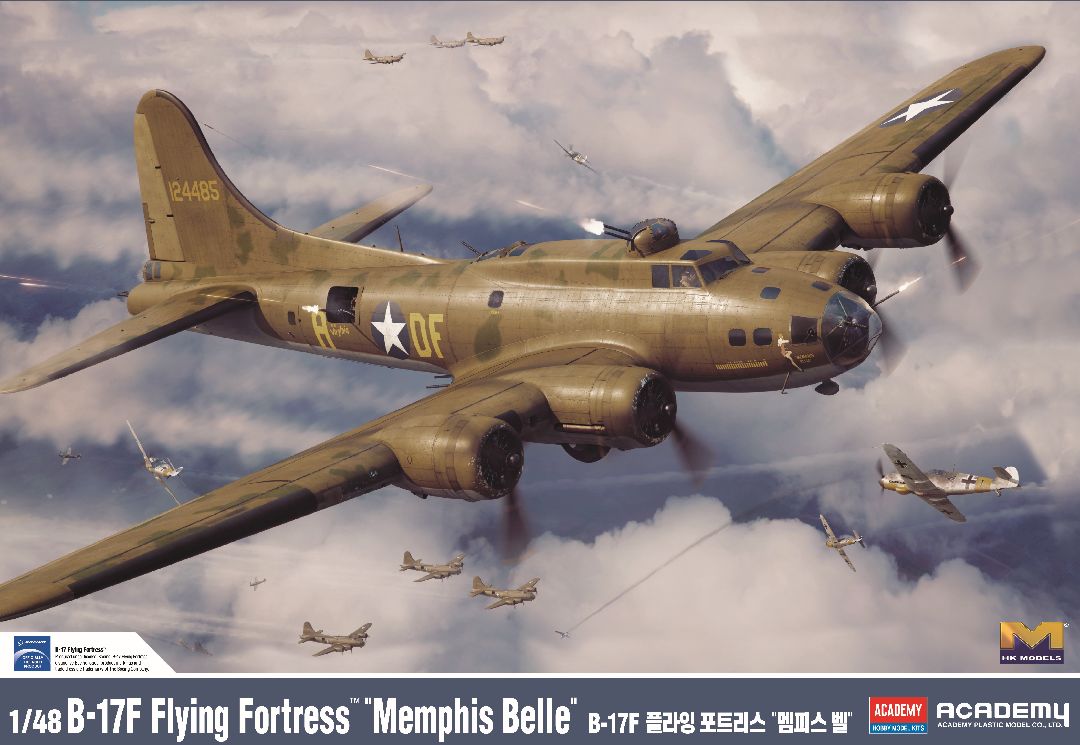 Academy 1/48 B-17F Flying Fortress Memphis Belle - Hobby Sense