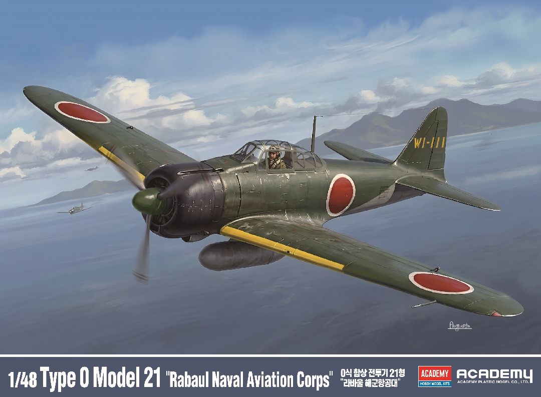 Academy 1/48 A6M2b Zero Fighter Model 21 Rabaul Naval Aviation Corps - Hobby Sense