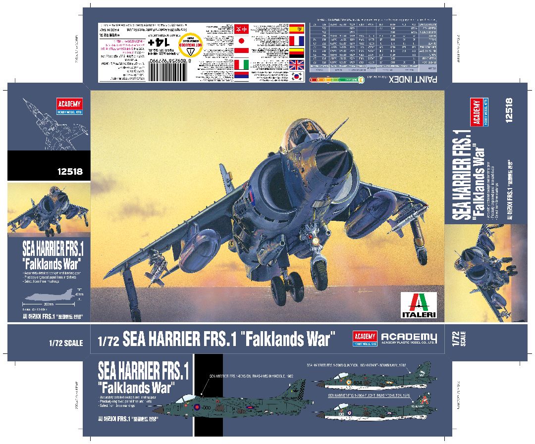 Academy 1/72 Royal Navy Sea Harrier FRS.1 - Hobby Sense