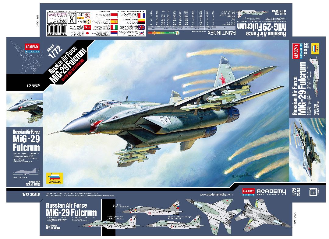 Academy 1/72 Russian Air Force Mig-29 Fulcrum - Hobby Sense