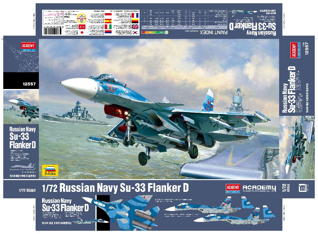 Academy 1/72 Russian Navy Su-33 Flanker D - Hobby Sense