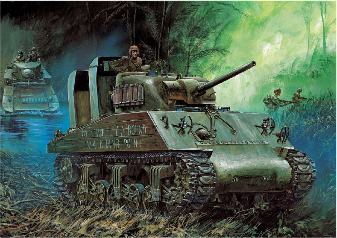 1/35 USMC M4A2 (75) Pacific theater - Hobby Sense