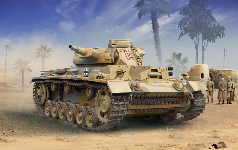 1/35 Panzer III Ausf.N Afrika Korps - Hobby Sense