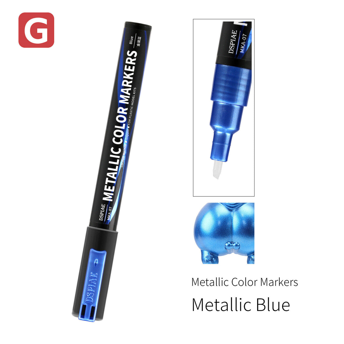 Selection of DSPIAE Metallic Color Markers - Hobby Sense