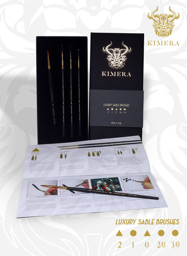 Kimera Brushes Set Kolinsky Sable (5 Brushes) - Hobby Sense