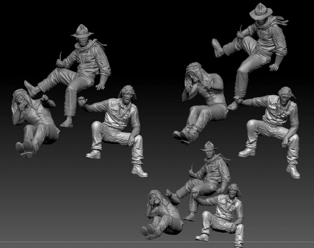 Thunder Model 1/35 LRDG Crew 2 (3 figures, resin)