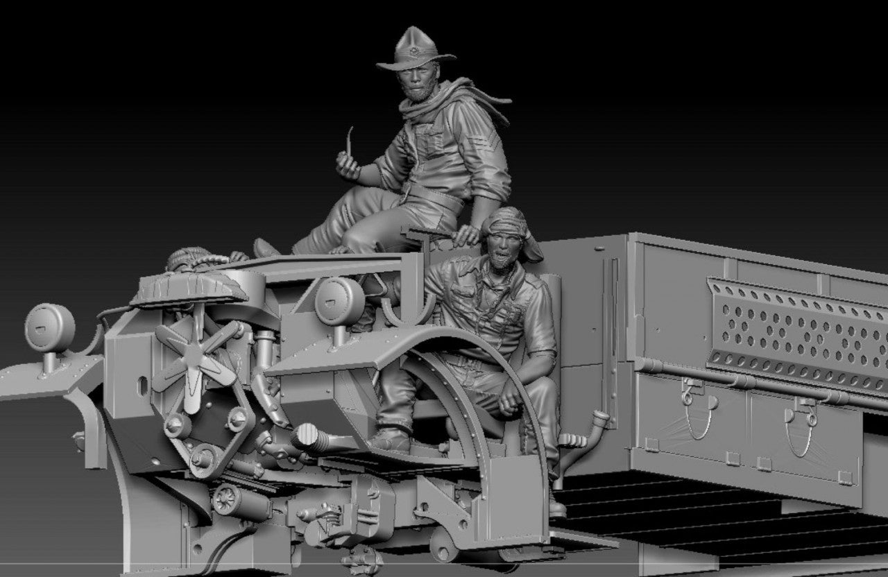 Thunder Model 1/35 LRDG Crew 2 (3 figures, resin)