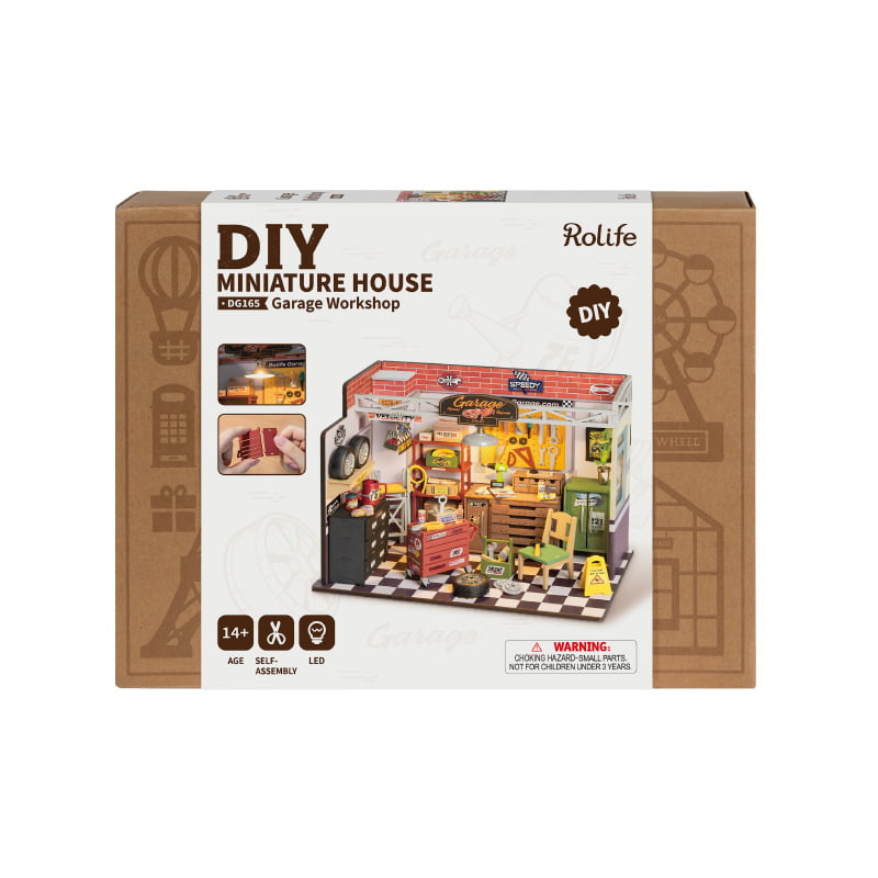 Garage Workshop DIY Miniature House - Hobby Sense