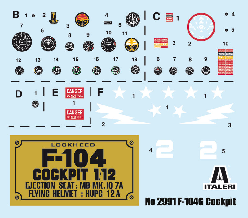 1/12 F104 G Cockpit - Hobby Sense