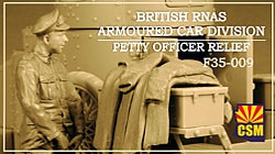 1/35 British RNAS Armoured Car Division Petty Officer Relief, resin - Hobby Sense