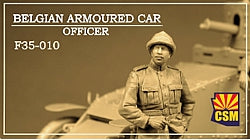 1/35 Belgian Armoured Car Officer, resin - Hobby Sense