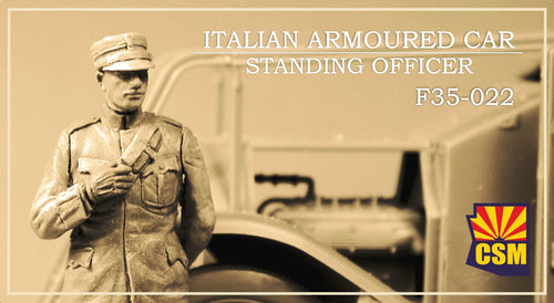 1/35 Italian Armoured Car Standing Officer, resin - Hobby Sense