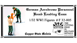 1/32 German Aerodrome Personnel Bomb Loading Team, resin - Hobby Sense