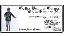 1/32 Gotha Bomber German Crew Member N.2, resin - Hobby Sense