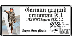 1/32 German Ground Crewman N.1, resin - Hobby Sense
