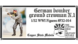 1/32 German Bomber Ground Crewman N.1, resin - Hobby Sense