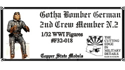 1/32 Gotha Bomber German 2nd Crew Member N.2, resin - Hobby Sense