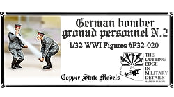 1/32 German Bomber Ground Personnel N.2, resin - Hobby Sense