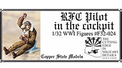 1/32 RFC Pilot in the Cockpit, resin - Hobby Sense